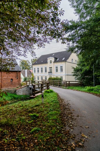 The path leads to a house.