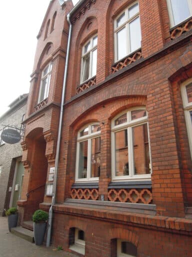 Das Hotel im historischen Backsteingebäude