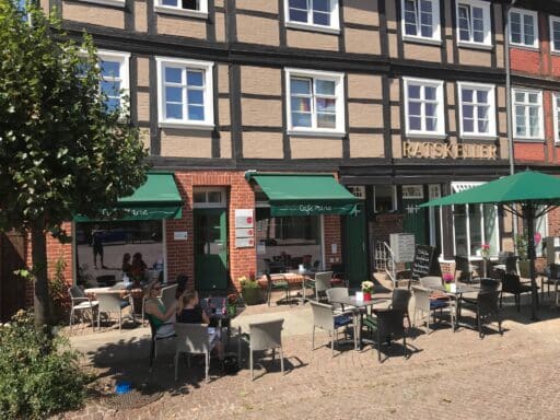 Das Café Marie ist direkt am Boizenburger Marktplatz