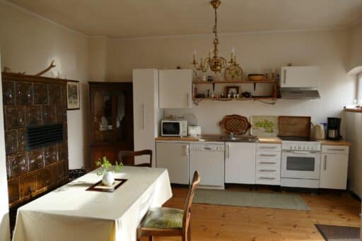 Komplett eingerichtete Küche in der Ferienwohnung