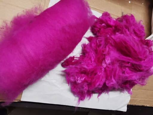 Pinke Kanichenwolle