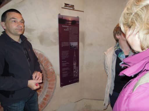 Die Ausstellung zum Biosphärenreservat im Turm der Kirche Blücher