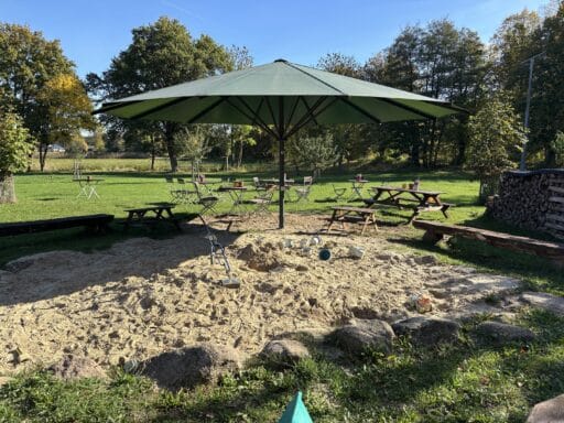 Sandspielplatz für kleine Gäste