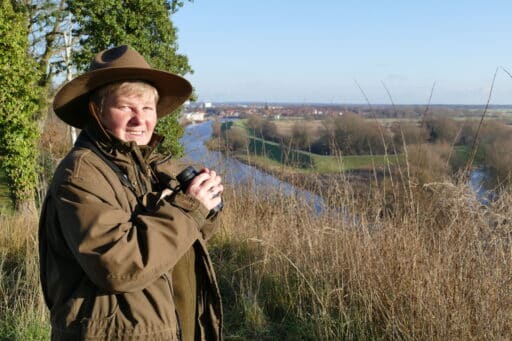 Ranger on the Elbe slope in Boizenburg-Vier