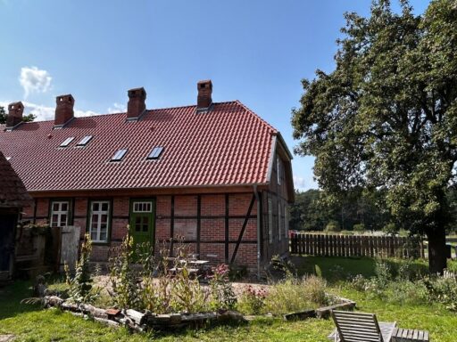 Gartenansicht Sommerhaus Alt Jabel