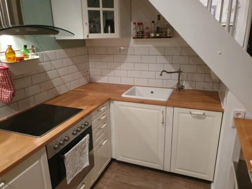 Solid oak kitchen worktop