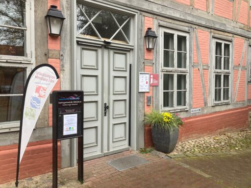 Entrance to the tourist information office in Hitzacker